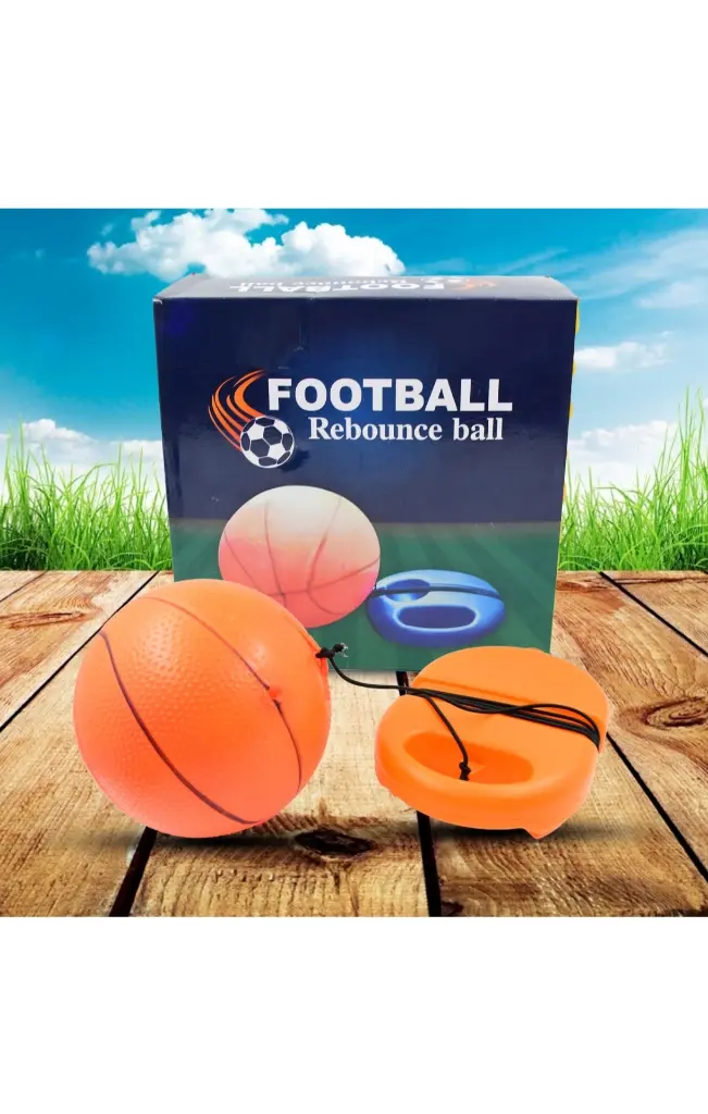 Football rebound ball with string (1 set)