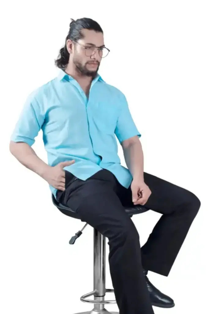 Blue Mens Regular Shirt || Send Your Sizes Along With Delivery Address || All sizes Available 