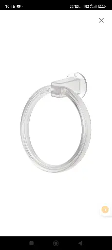 Unbreakable abs round towel ring wall mounted stand